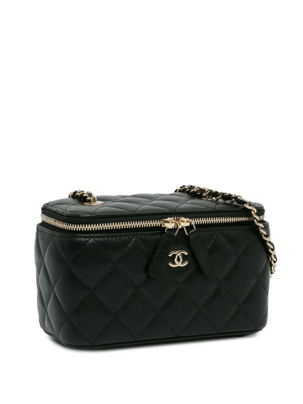 CC Caviar Leather vanity bag