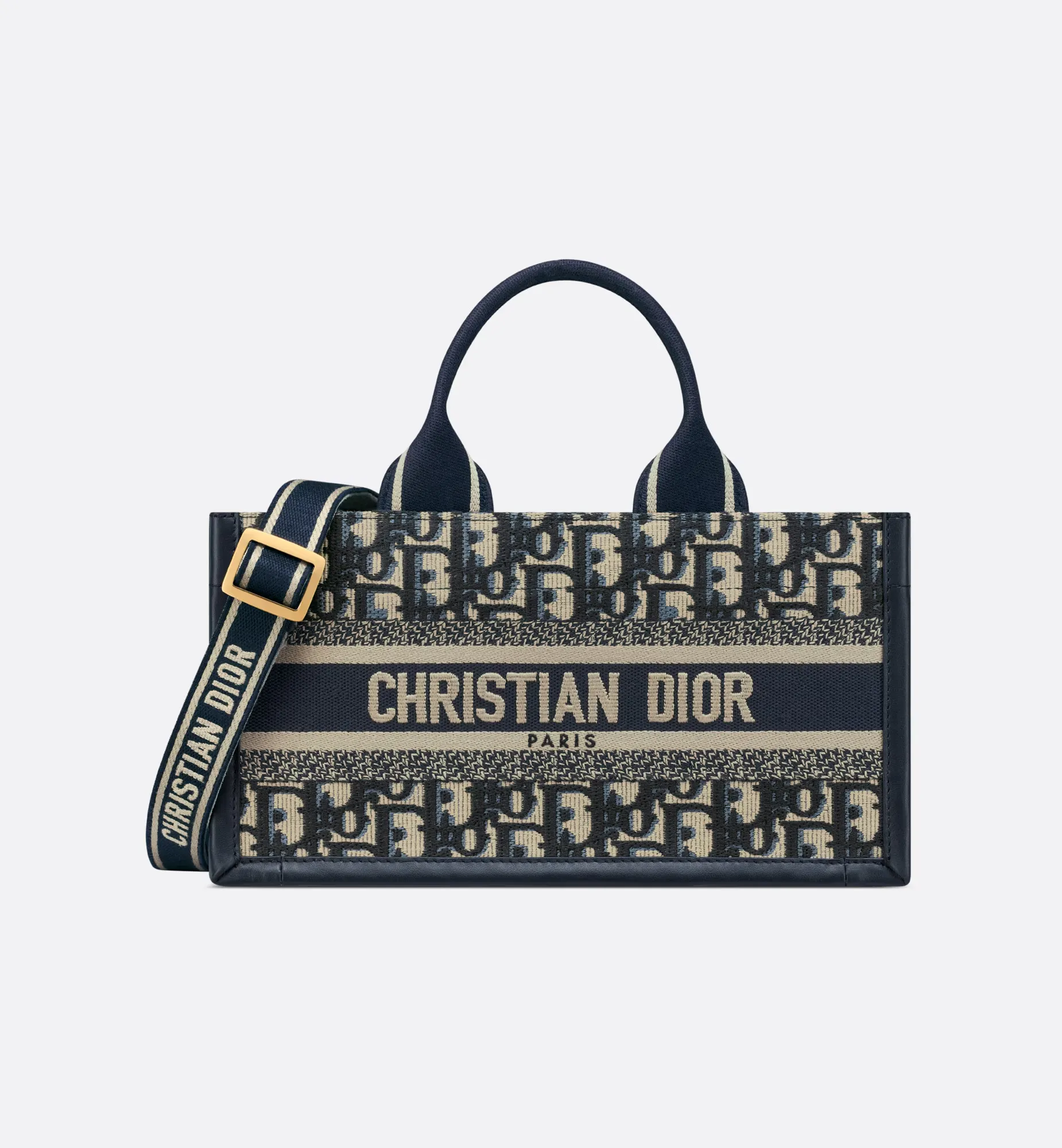 East-West Dior Book Tote with strap