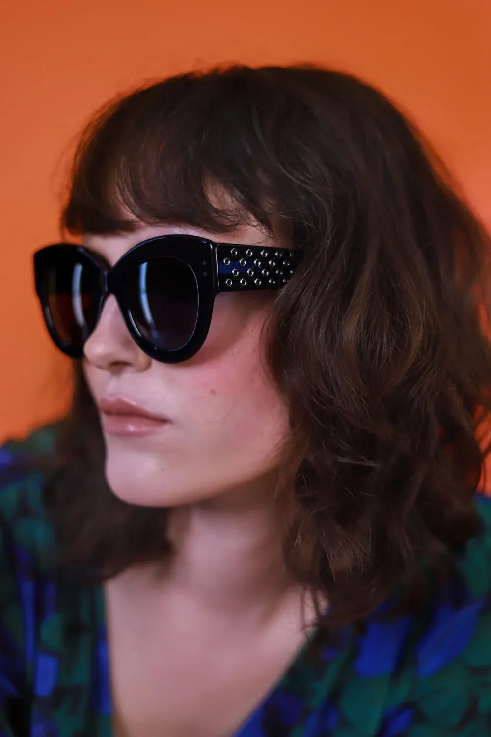 Alaia femenine blue butterfly sunglasses