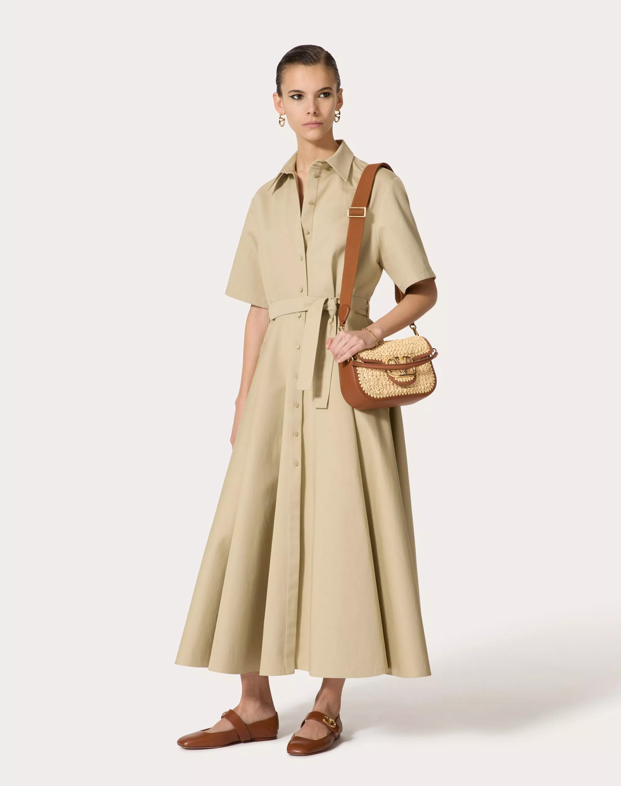 Valentino Garavani Alltime Raffia Shoulder Bag