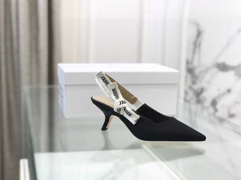 Christian Dior Black J'Adior Technical Fabric Slingback Pump39
