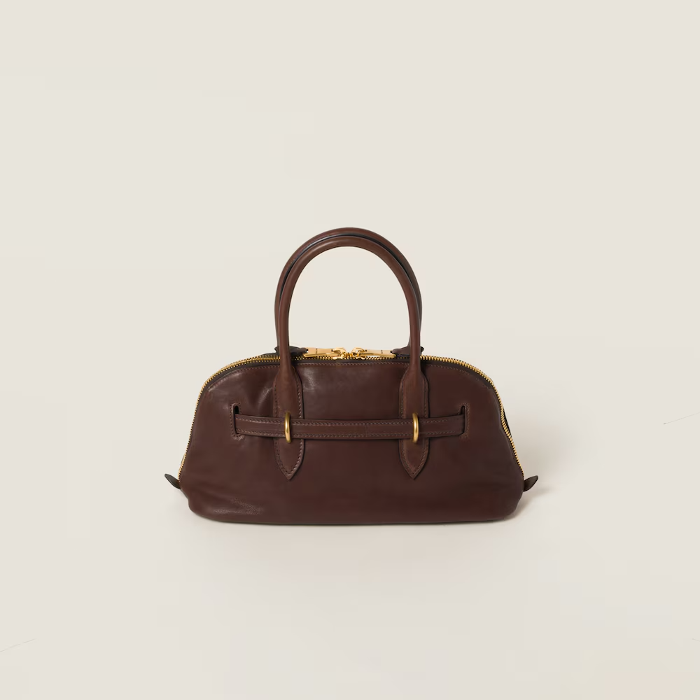 MIU MIU Aventure nappa leather top-handle bag