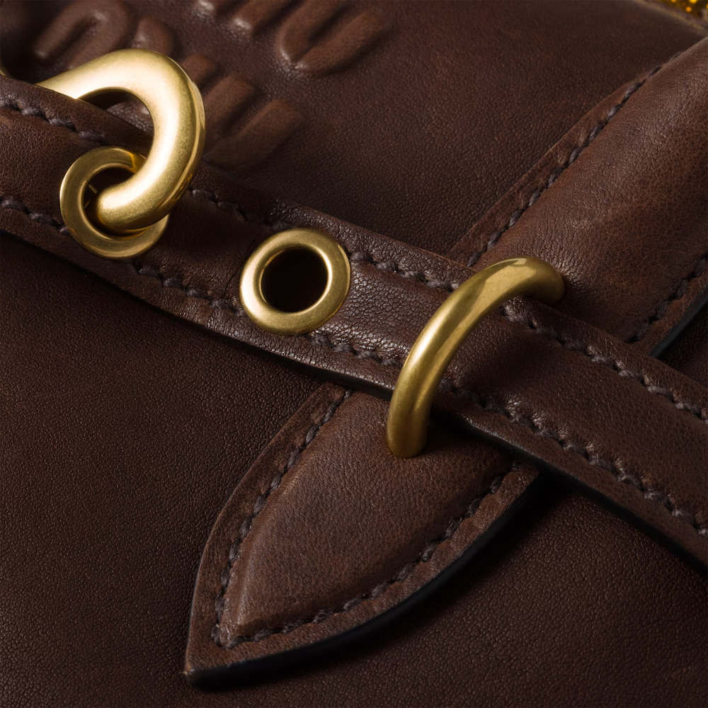 MIU MIU Aventure nappa leather top-handle bag