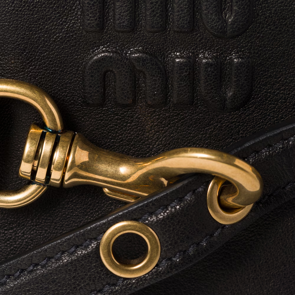 MIU MIU Aventure nappa leather top-handle bag