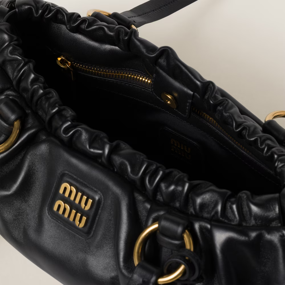 MIU MIU Joie nappa leather bag