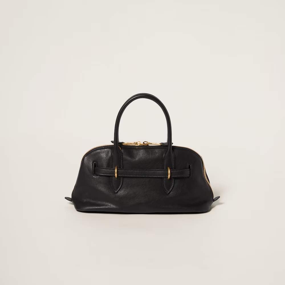 MIU MIU Aventure nappa leather top-handle bag