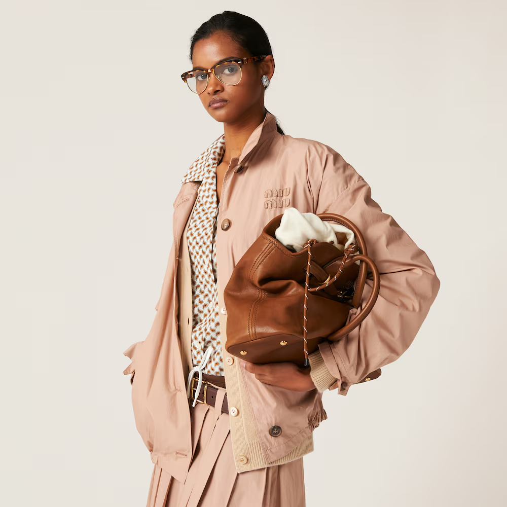 MIU MIU Aventure nappa leather bag