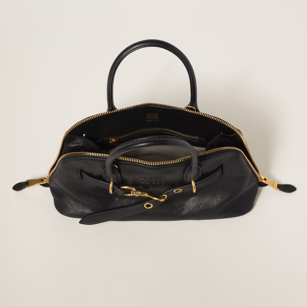 MIU MIU Aventure nappa leather top-handle bag