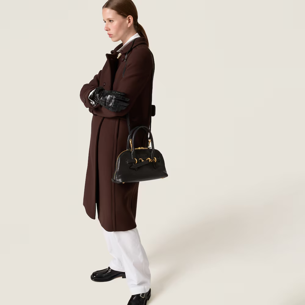 MIU MIU Aventure nappa leather top-handle bag