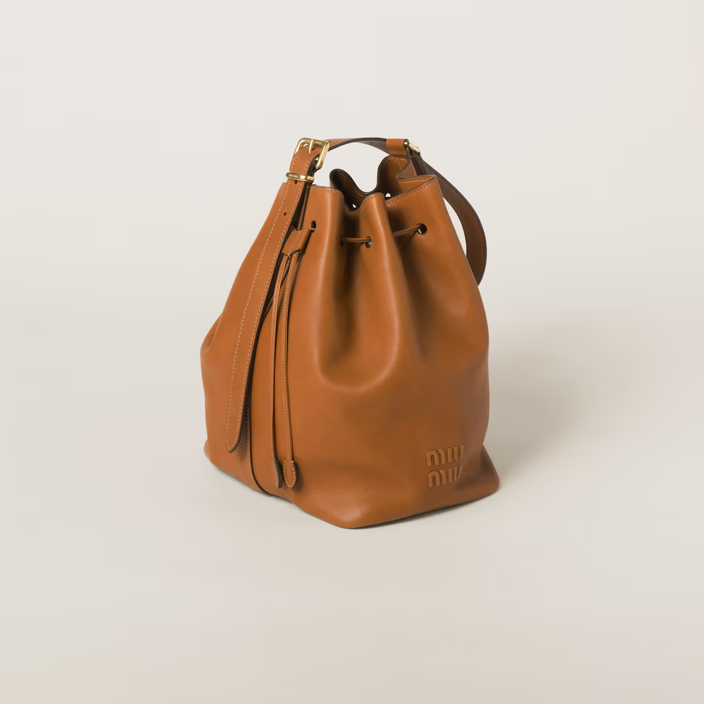 MIU MIU Leather bucket bag