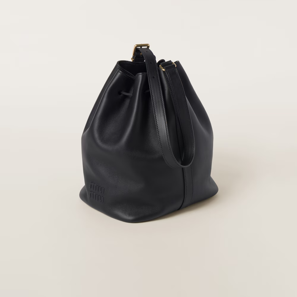 MIU MIU Leather bucket bag