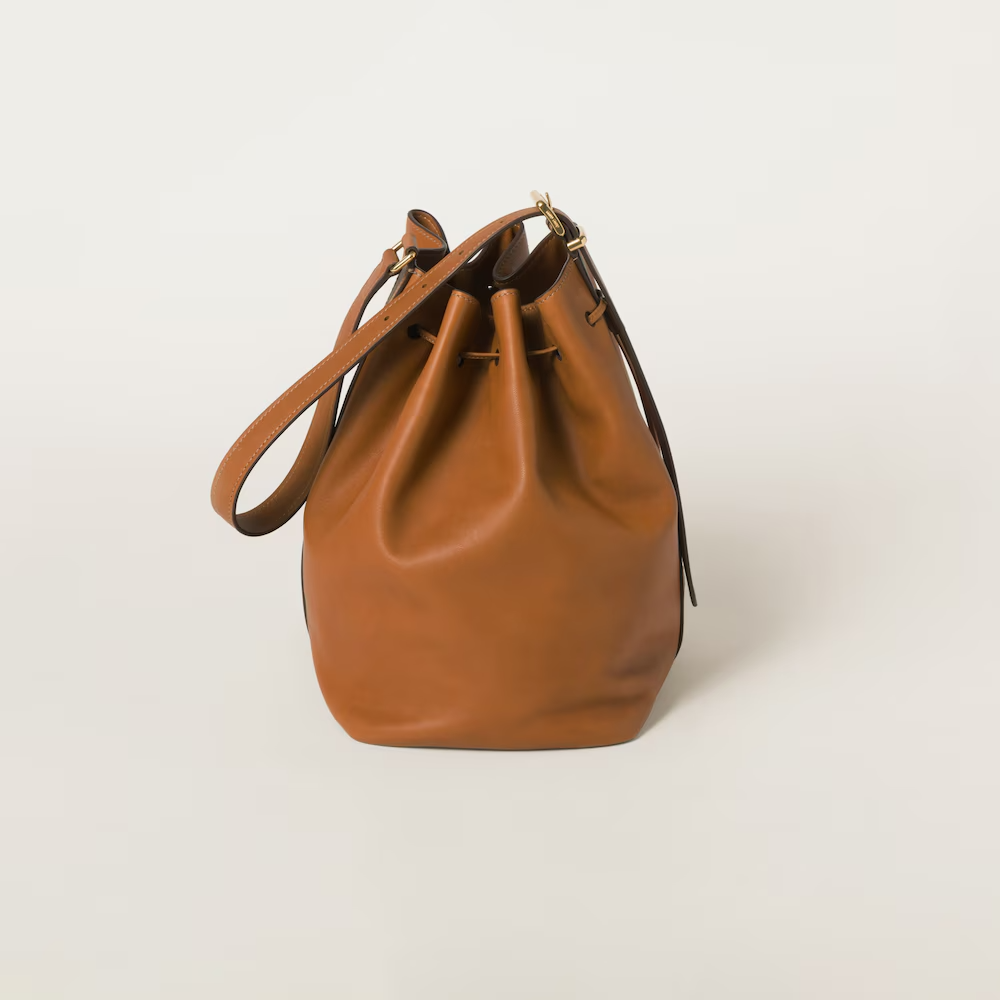 MIU MIU Leather bucket bag
