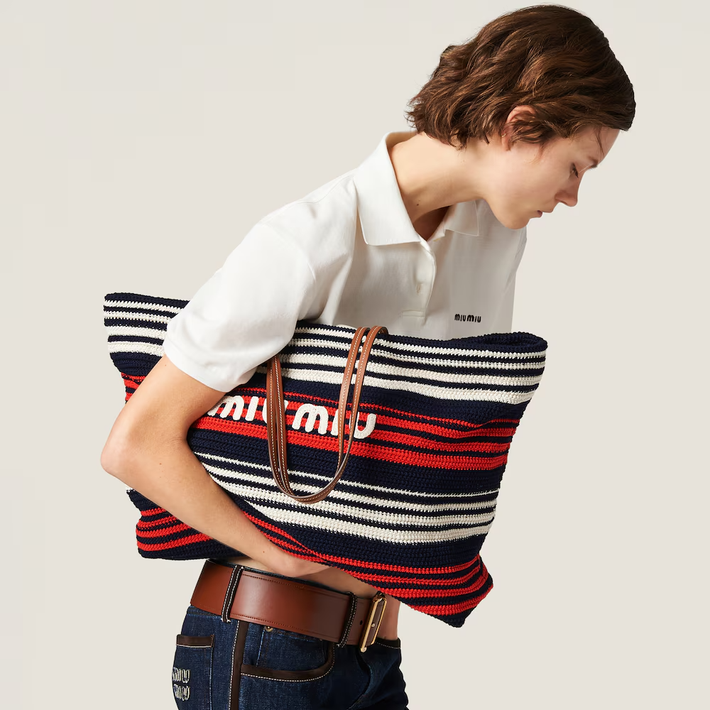 MIU MIU Crochet tote bag