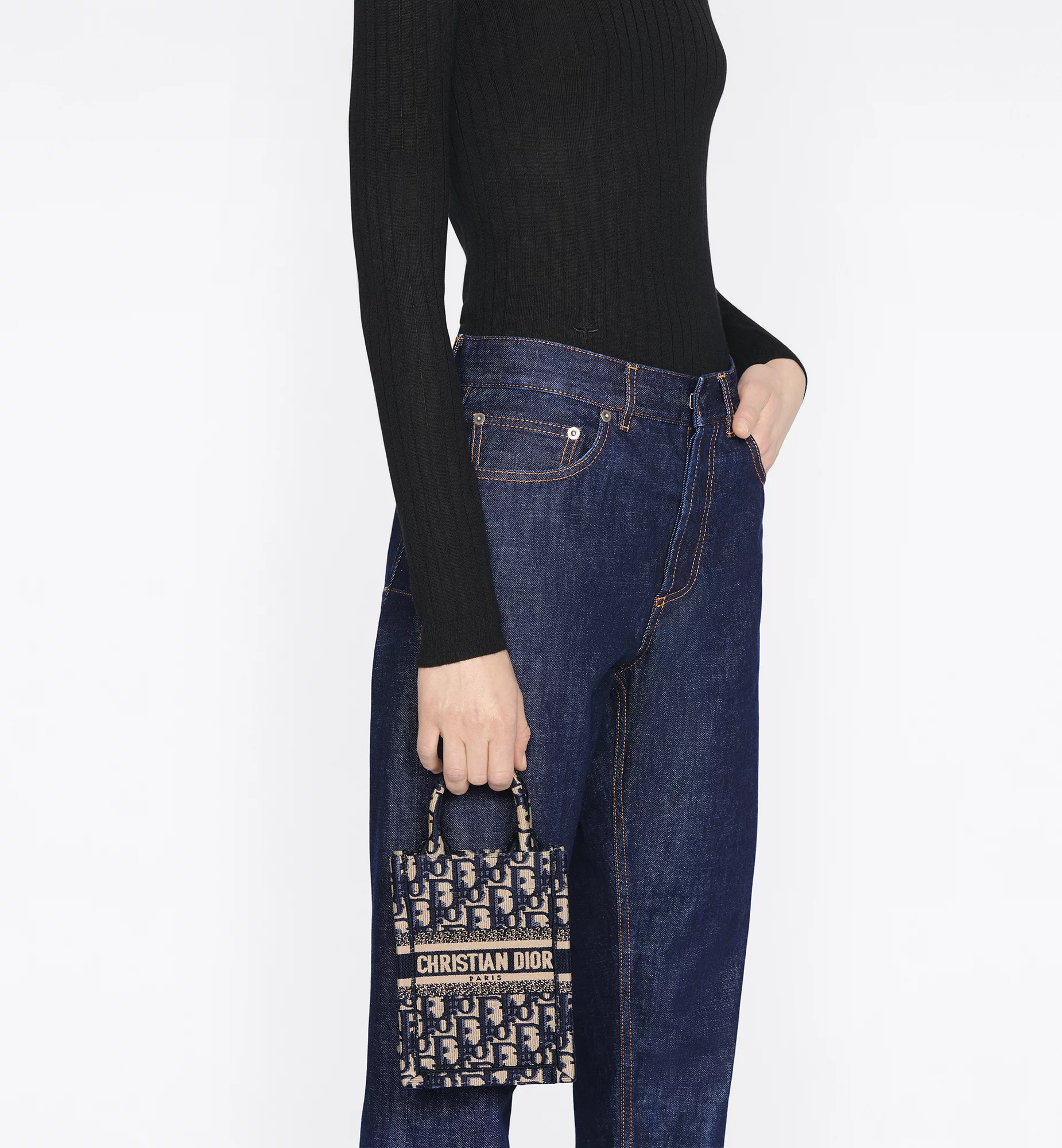 Mini Vertical Dior Book Tote