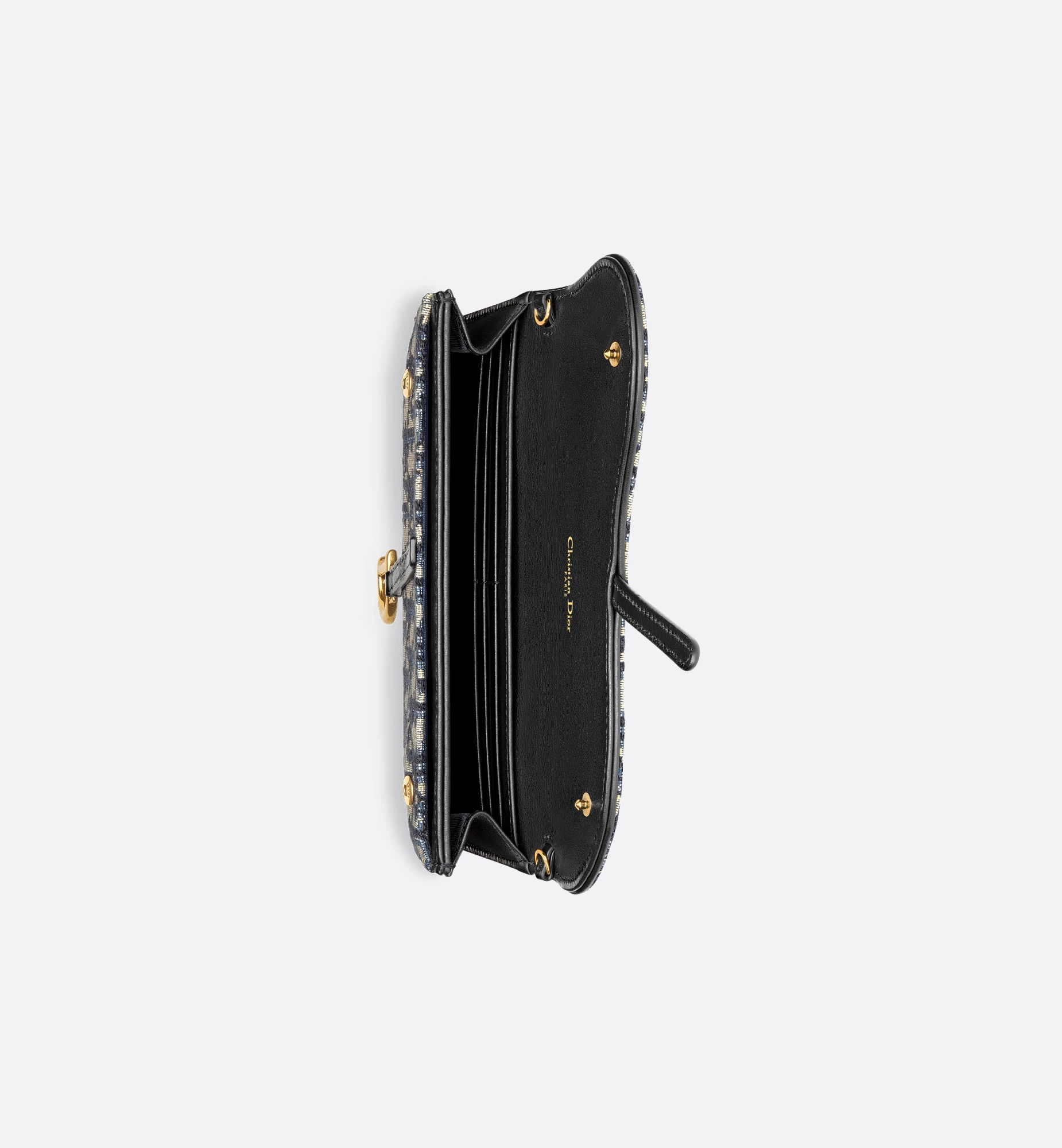 Saddle Long Wallet with Chain