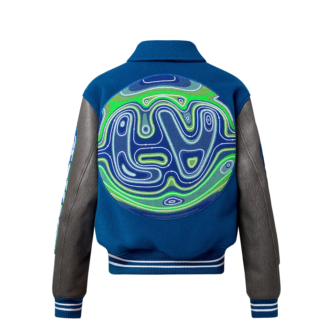 Embroidered Varsity Blouson