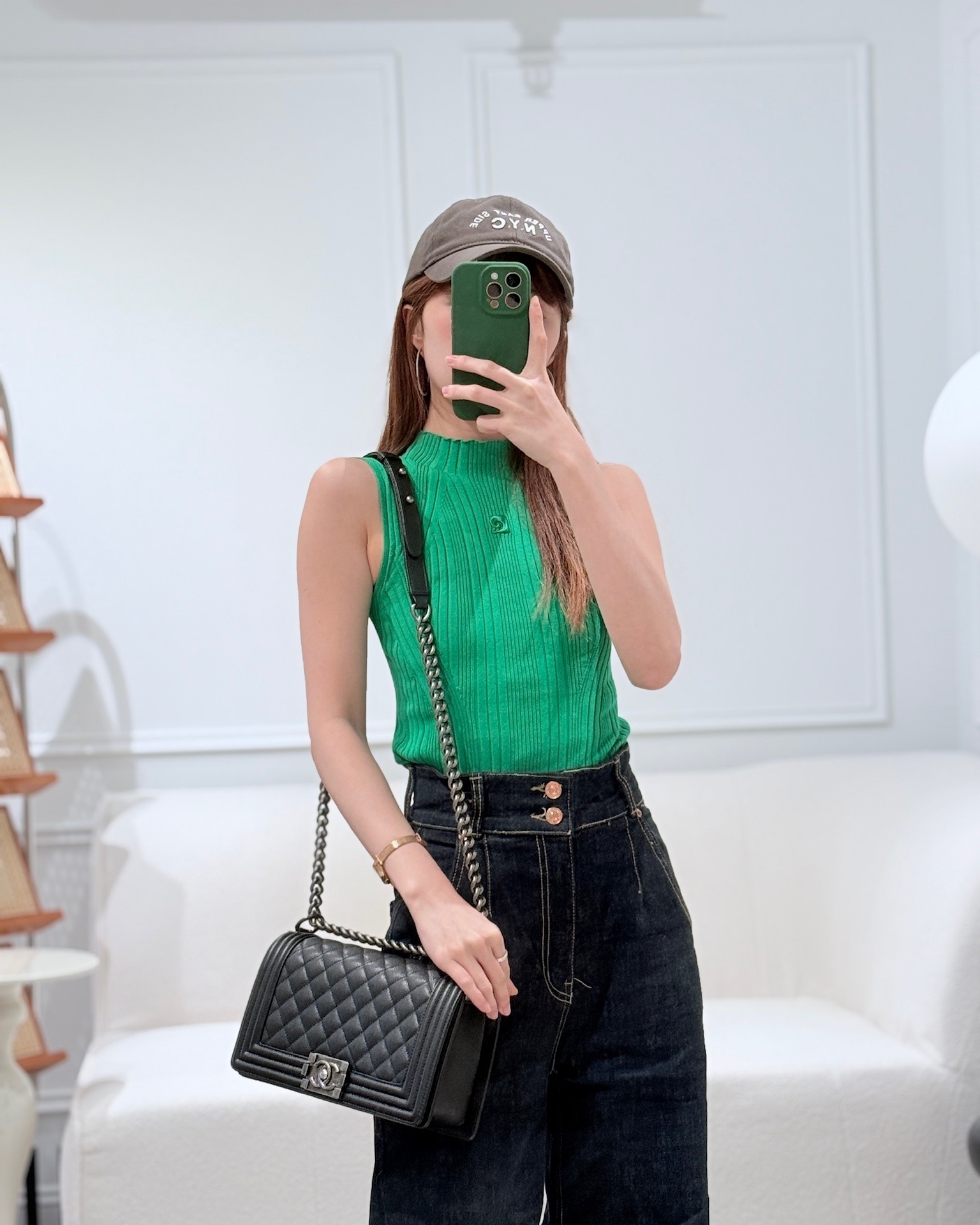 Chanel Medium Boy Quilted Black Caviar