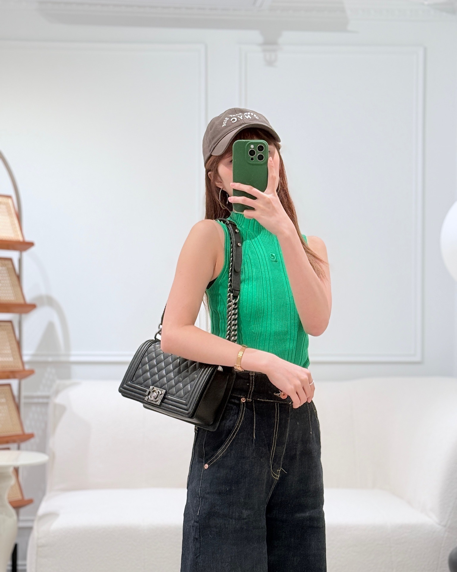 Chanel Medium Boy Quilted Black Caviar