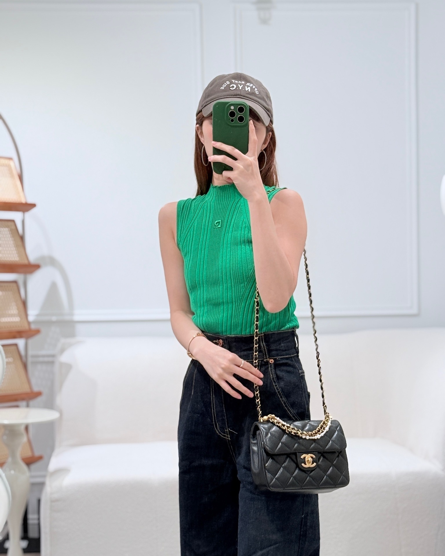 Chanel Pearl Twist Mini Square Flap Quilted