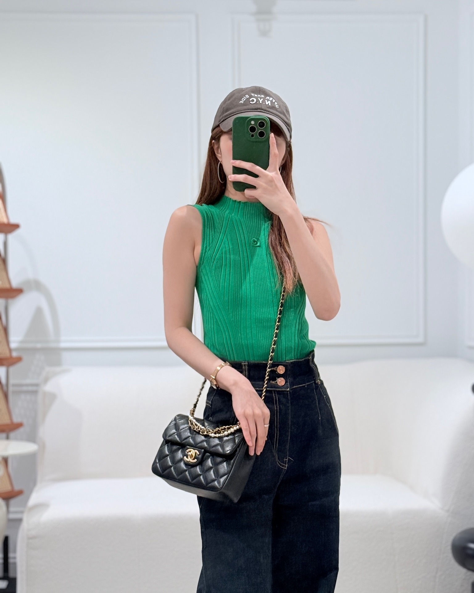 Chanel Pearl Twist Mini Square Flap Quilted