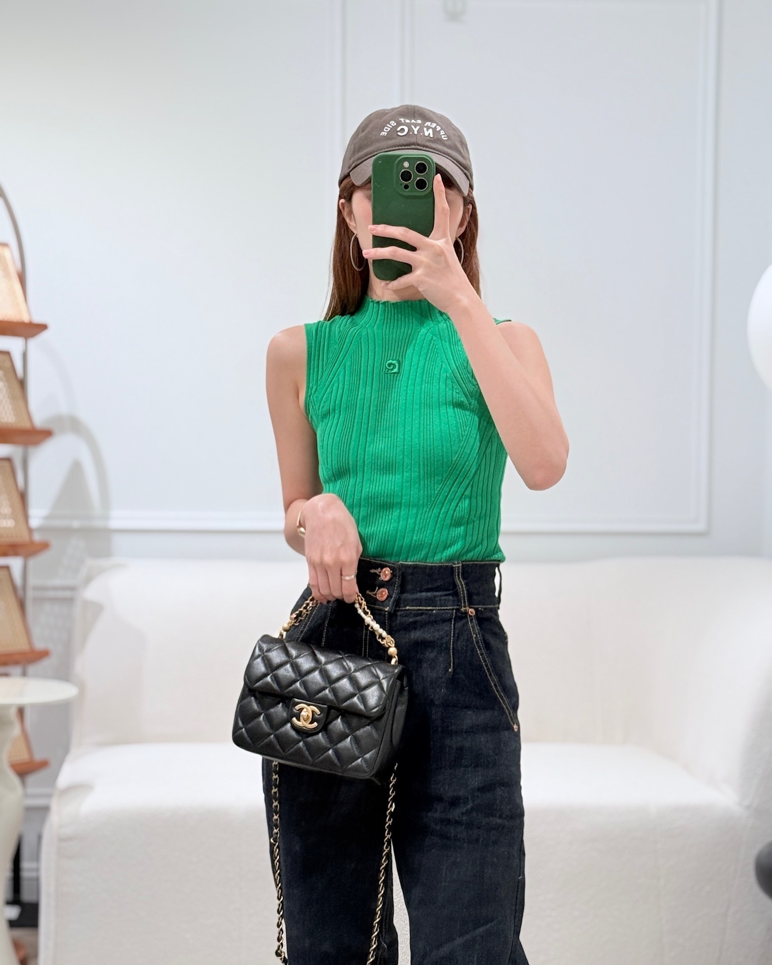 Chanel Pearl Twist Mini Square Flap Quilted