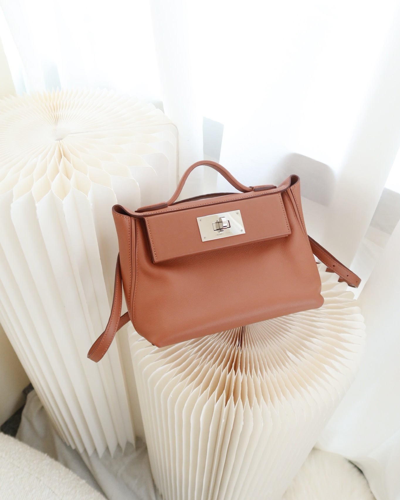 Hermès 24/24 21 Mini Gold 37 Evercolor/ Swift