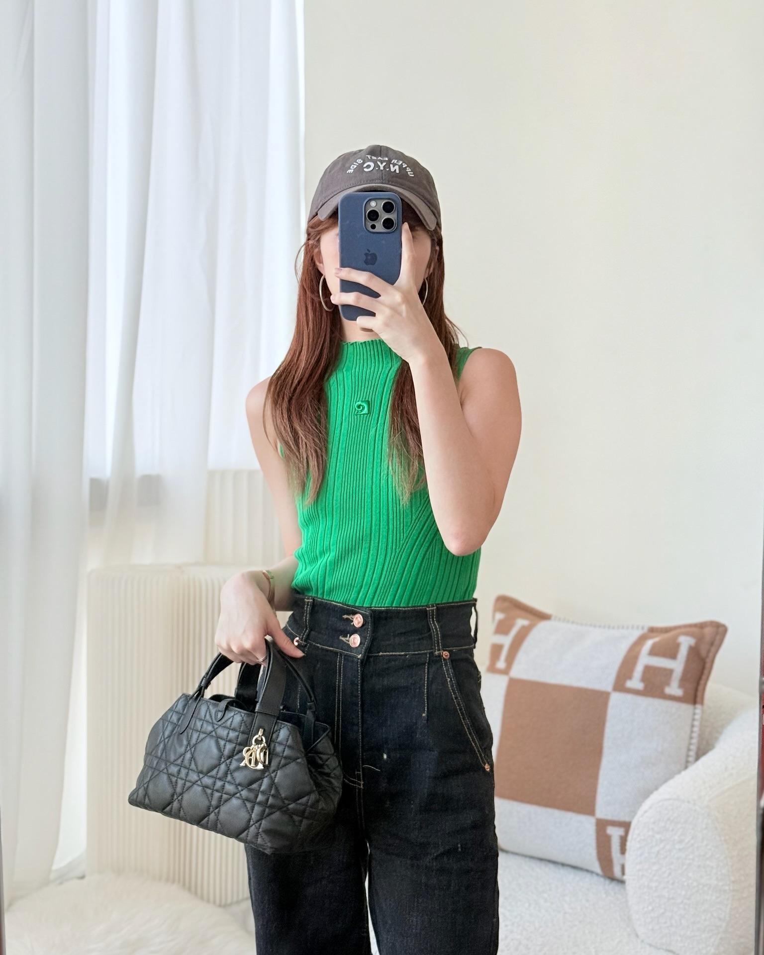 Dior Small Toujours Bag Black Macrocannage Calfskin