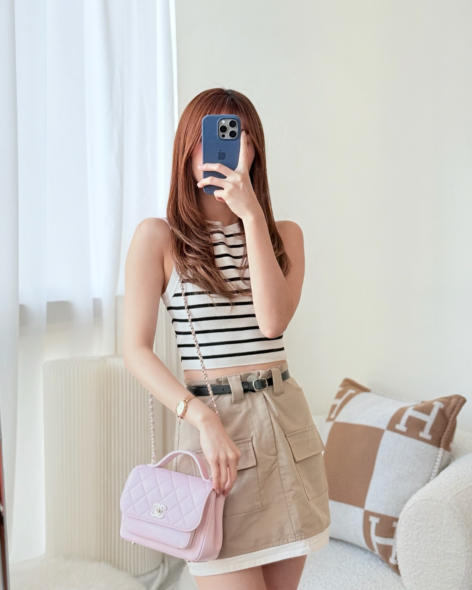 Chanel Quilted Small Business Affinity Flap Light Pink Caviar