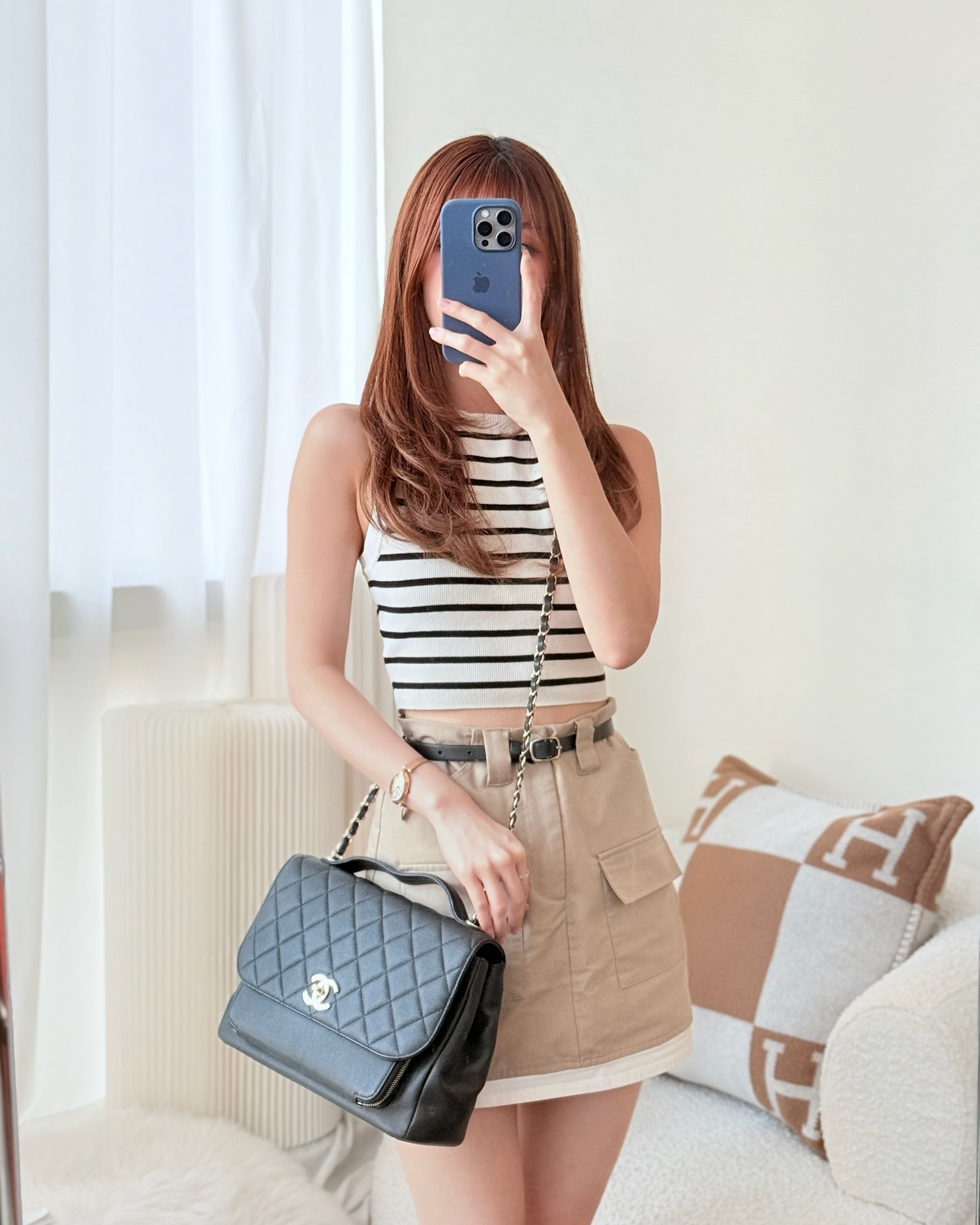 Chanel Quilted Large Business Affinity Flap Black Caviar