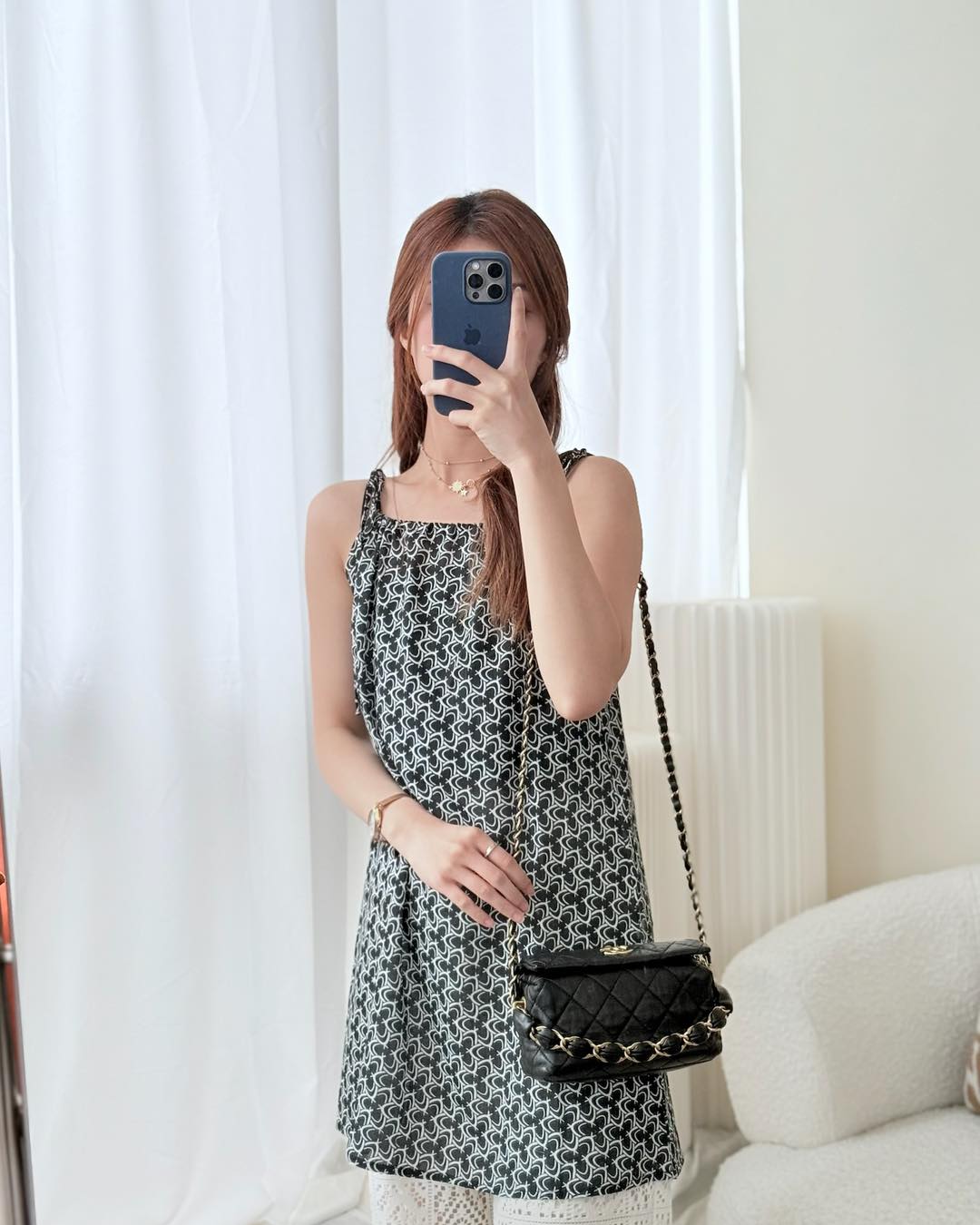 Chanel Small Hobo Bag Crumpled Black Lambskin Aged 21S