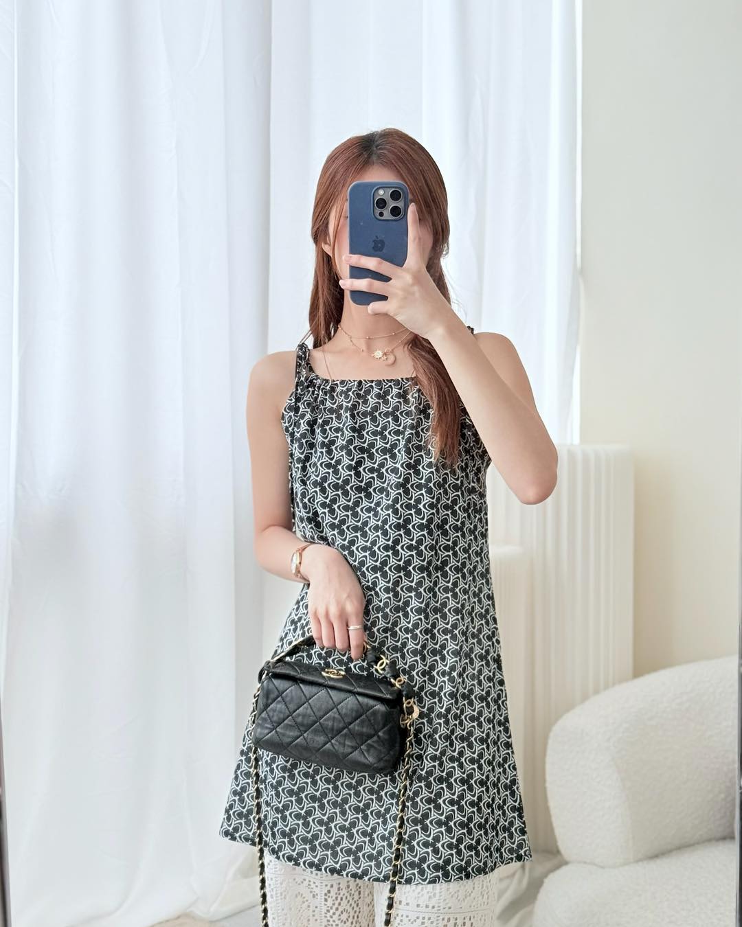 Chanel Small Hobo Bag Crumpled Black Lambskin Aged 21S