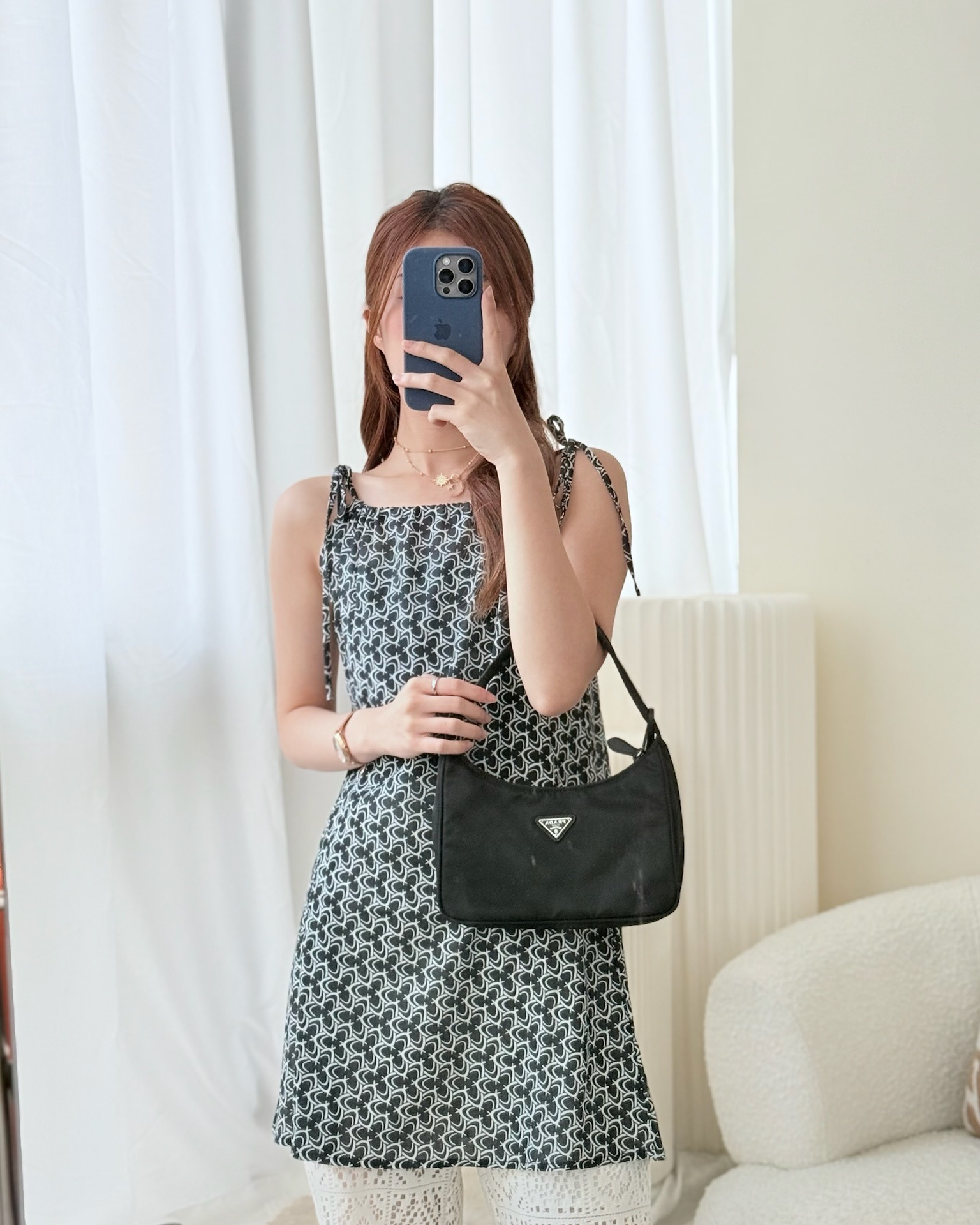 Prada Re-Edition 2000 Nylon Mini Bag Black