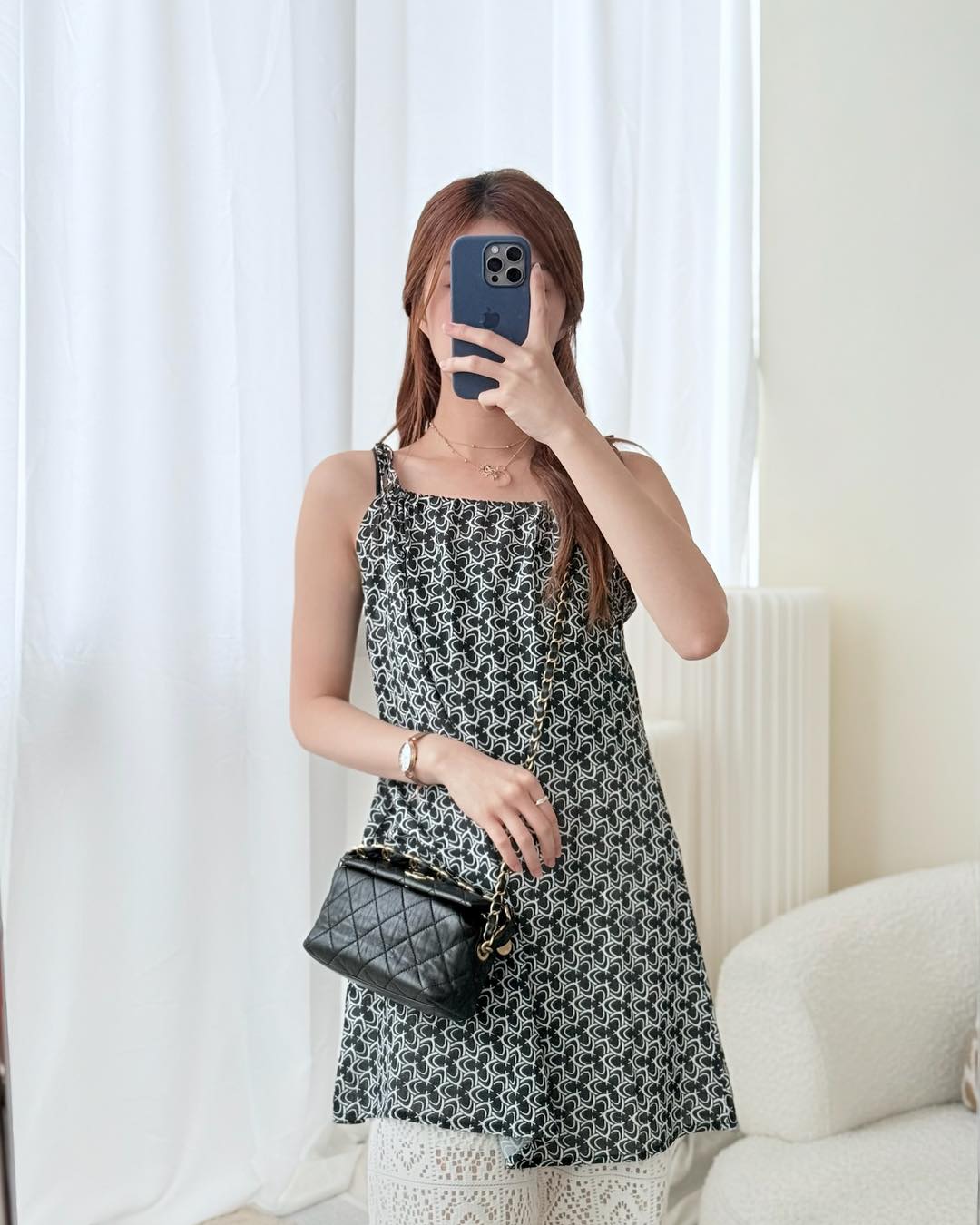 Chanel Small Hobo Bag Crumpled Black Lambskin Aged 21S