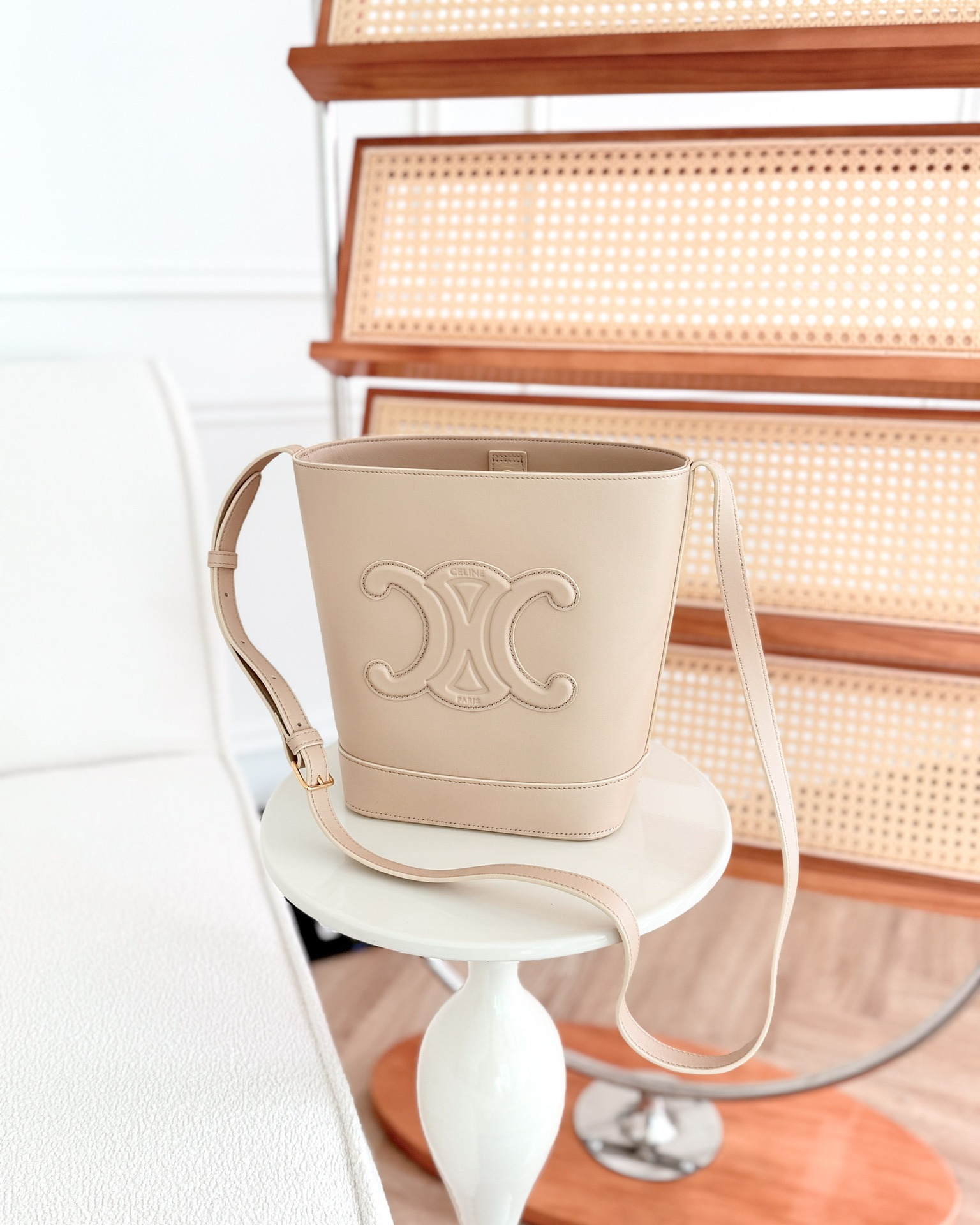 Celine Small Bucket Cuir Triomphe Calfskin