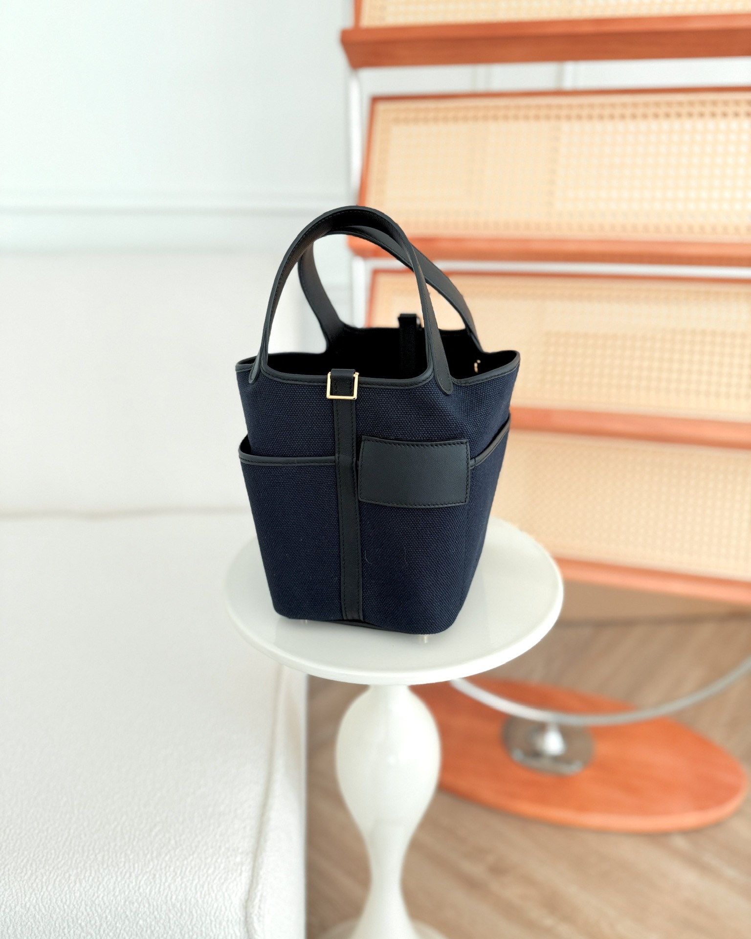 Hermès Picotin Lock 18 Cargo Pockets Bleu Marine 78 Black