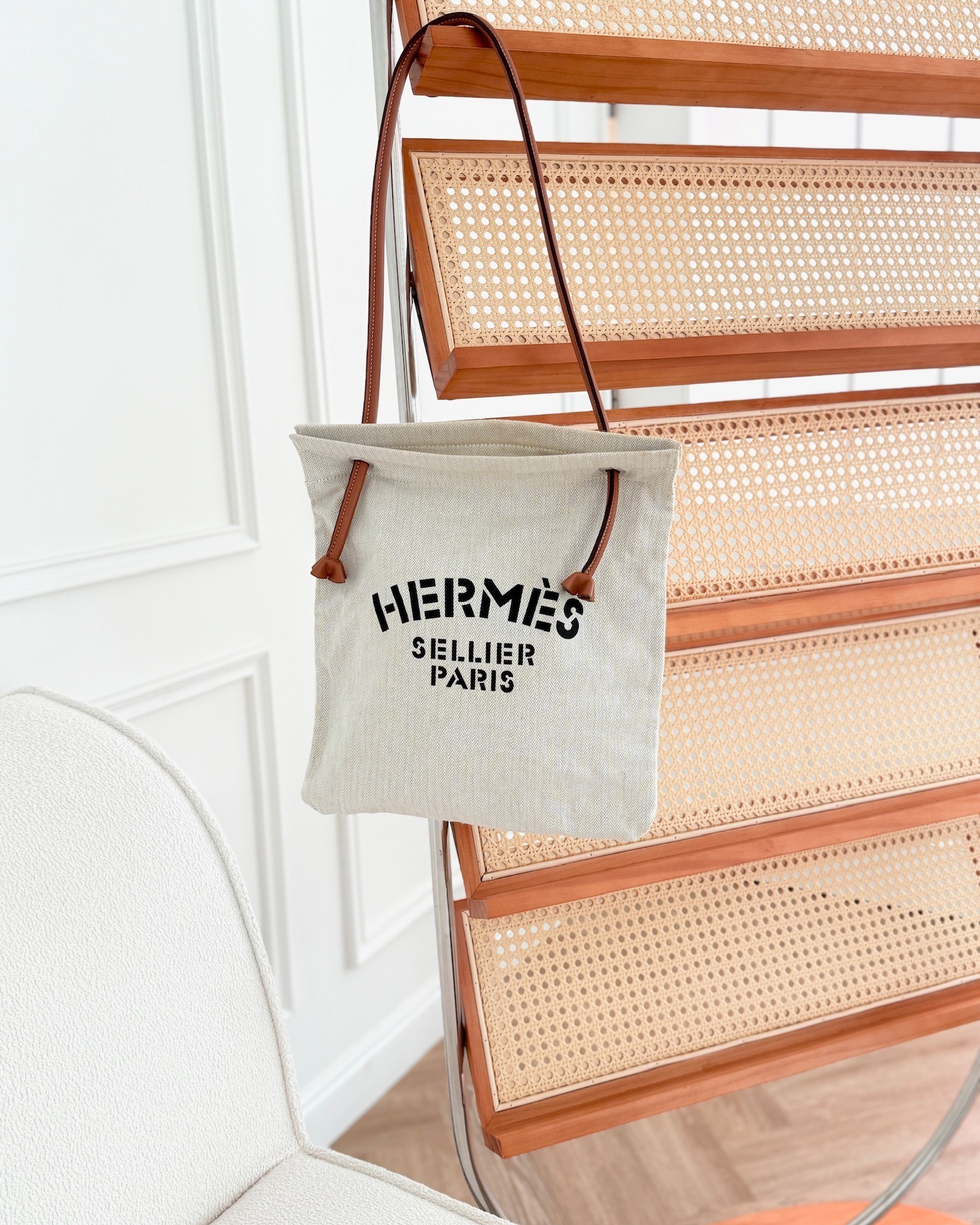 Hermès Aline Canvas Tote Bag