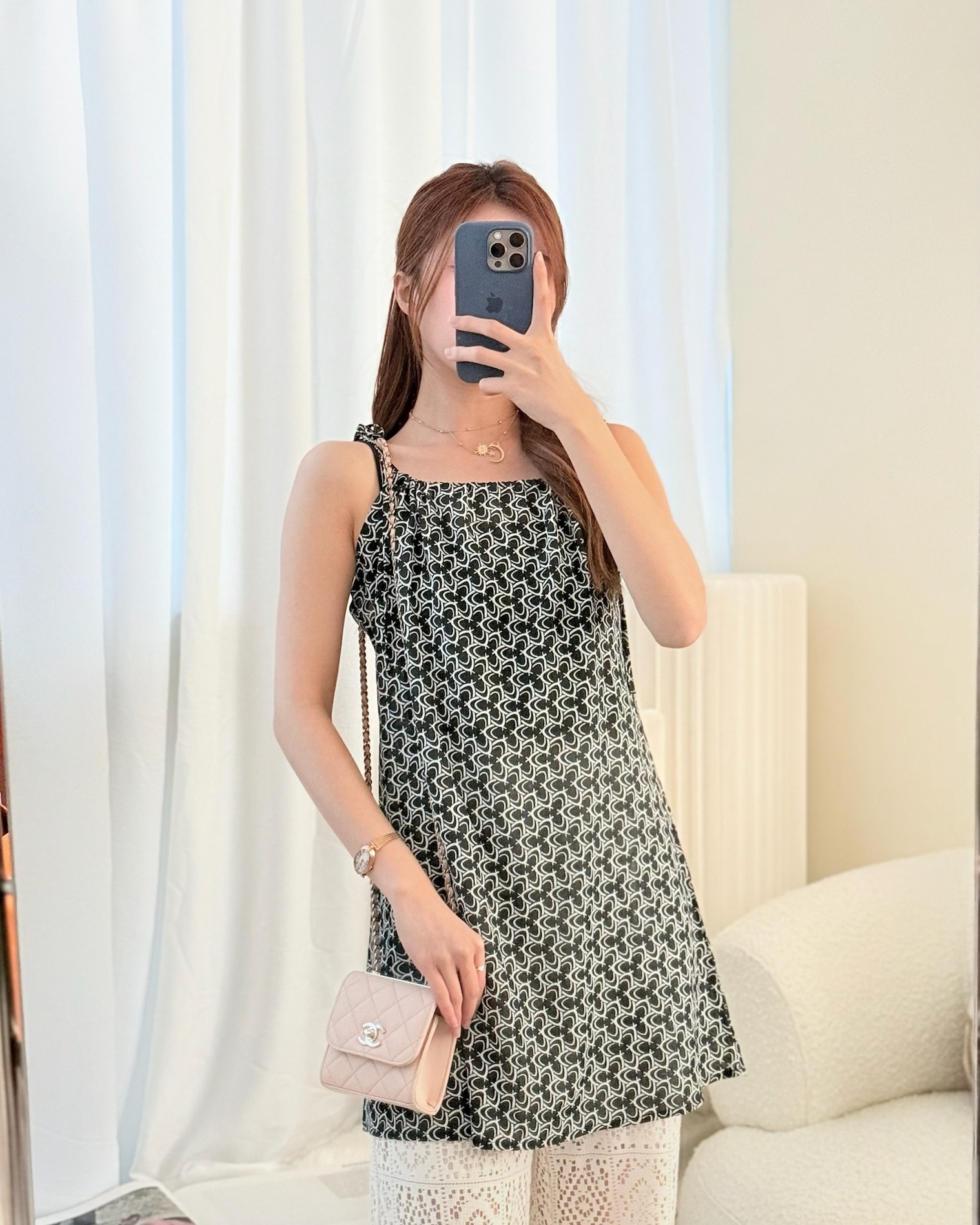 Chanel Mini Quilted Trendy CC Clutch With Chain Light Pink Lambskin