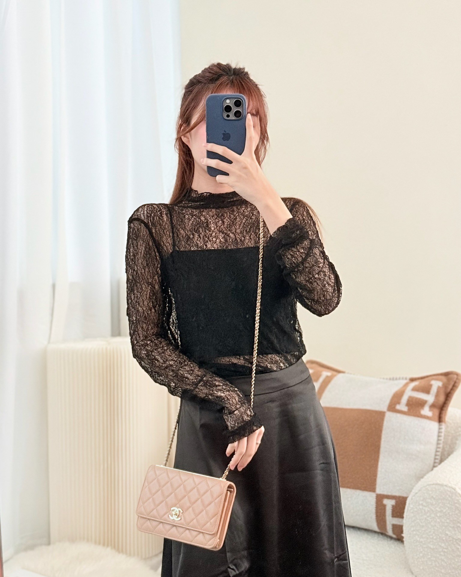 Chanel Trendy CC WOC Quilted Beige Lambskin