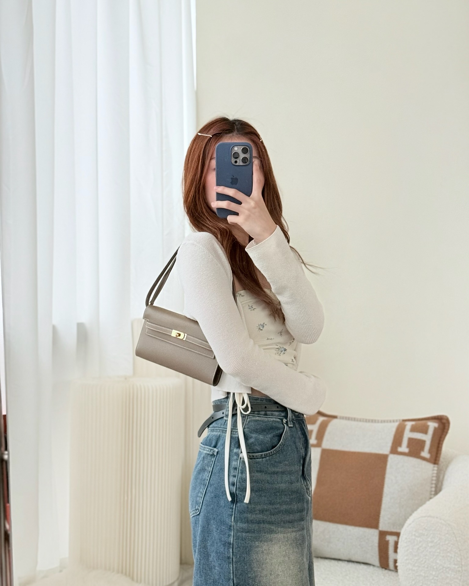 Hermès Kelly To Go Wallet Etoupe 18 Epsom Gold Hardware