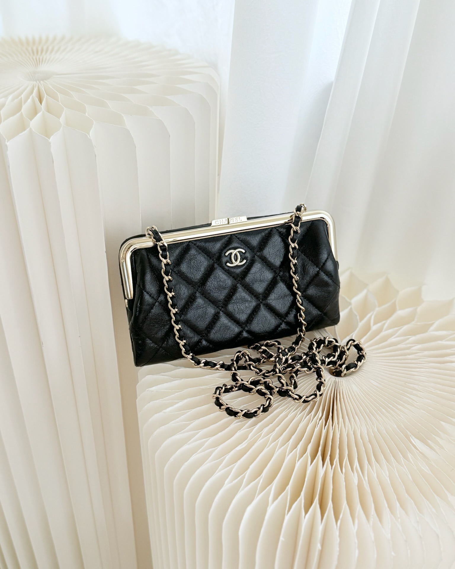 Chanel Clutch on Chain Black Calfskin