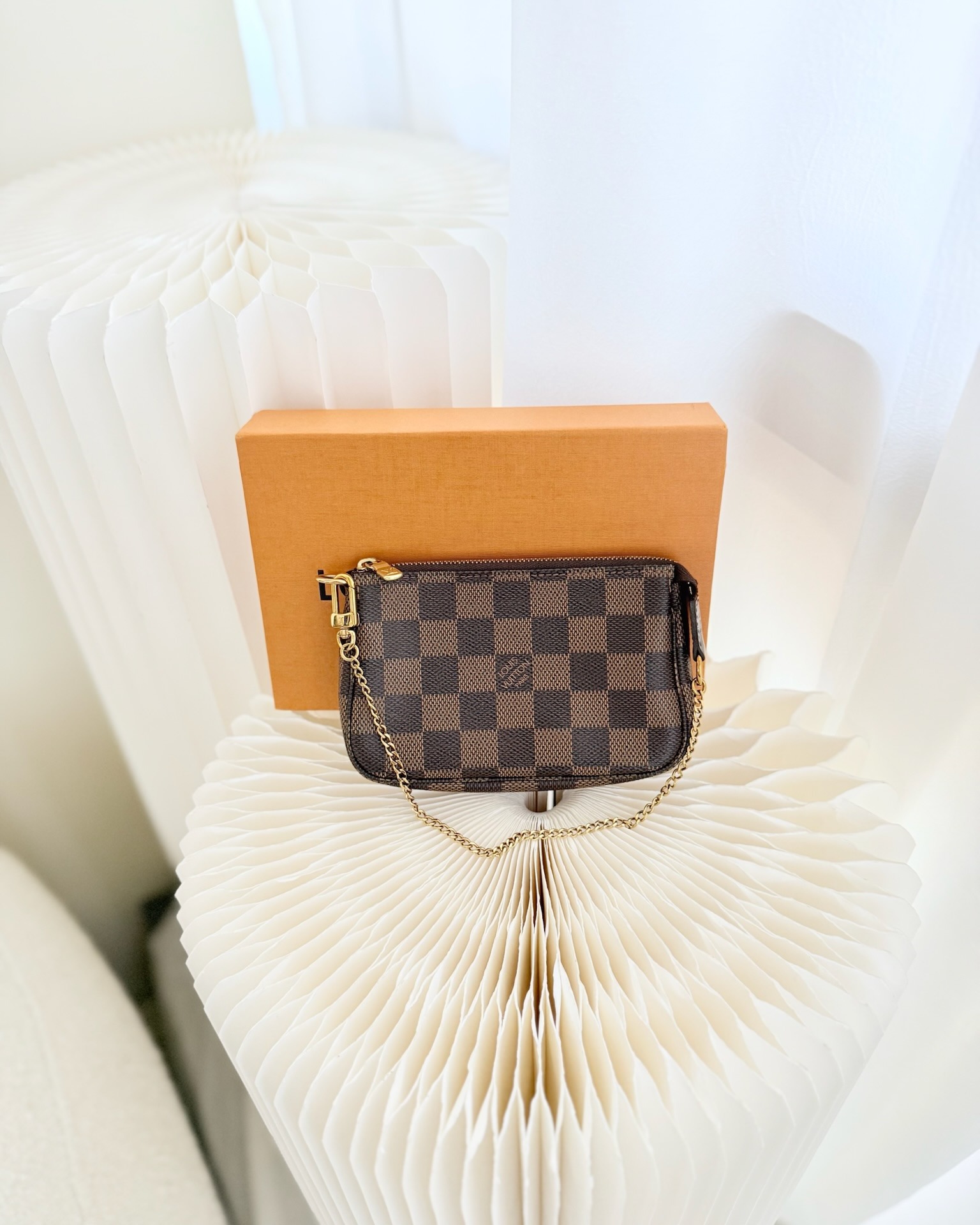 Louis Vuitton Damier Ebene Mini Pochette Accessories