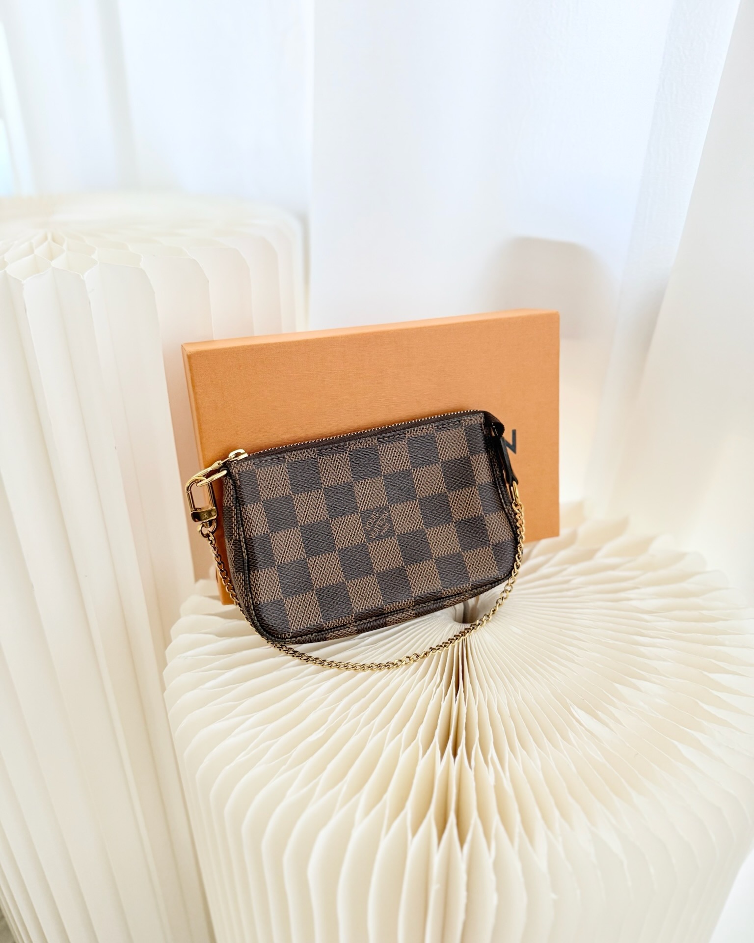 Louis Vuitton Damier Ebene Mini Pochette Accessories