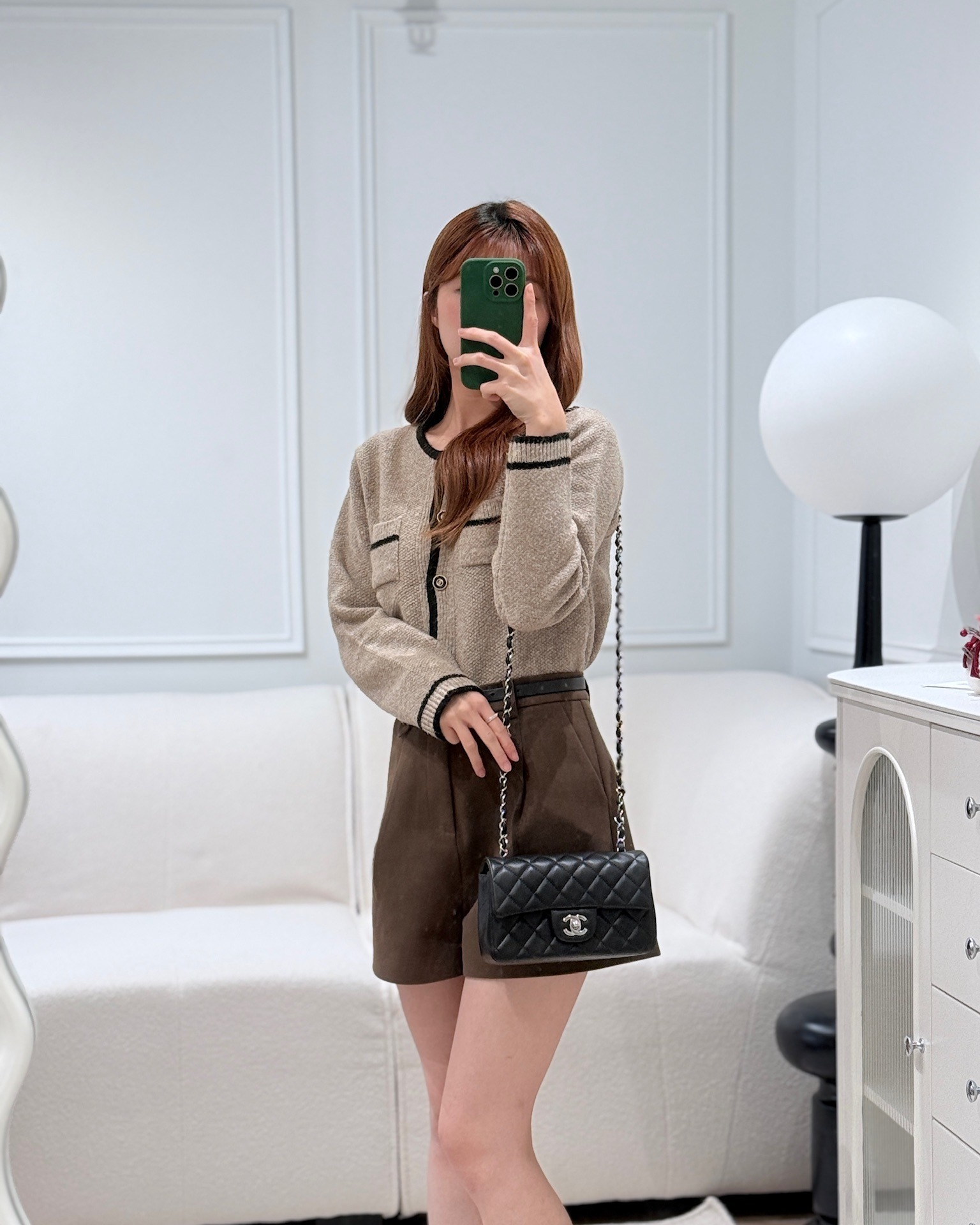 Chanel Quilted Mini Rectangular Flap Black Lambskin