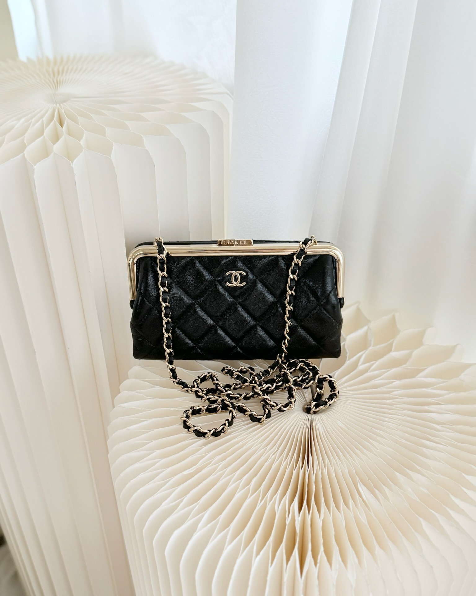 Chanel Clutch on Chain Black Calfskin