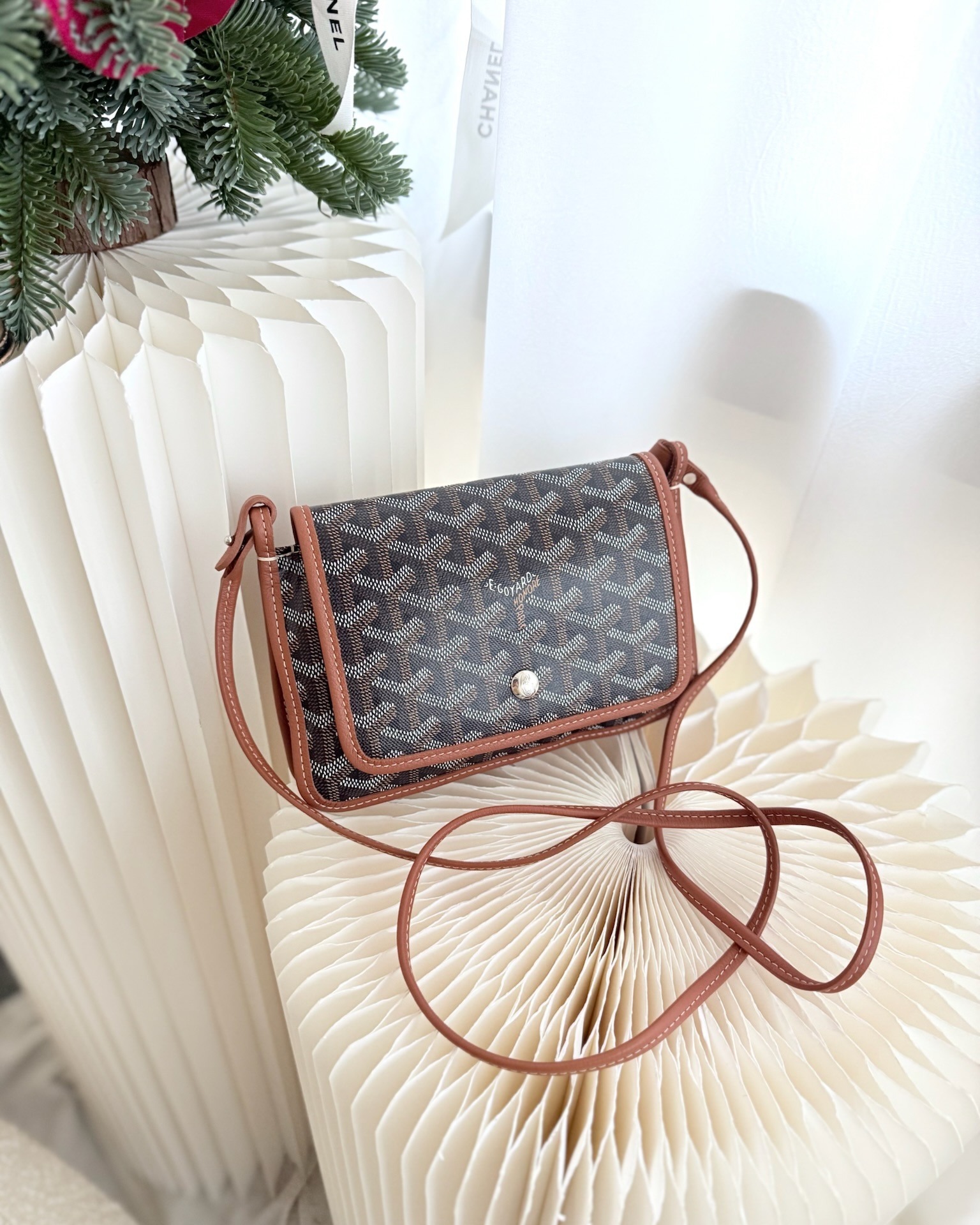 Goyard Plumet Pocket Wallet Tan