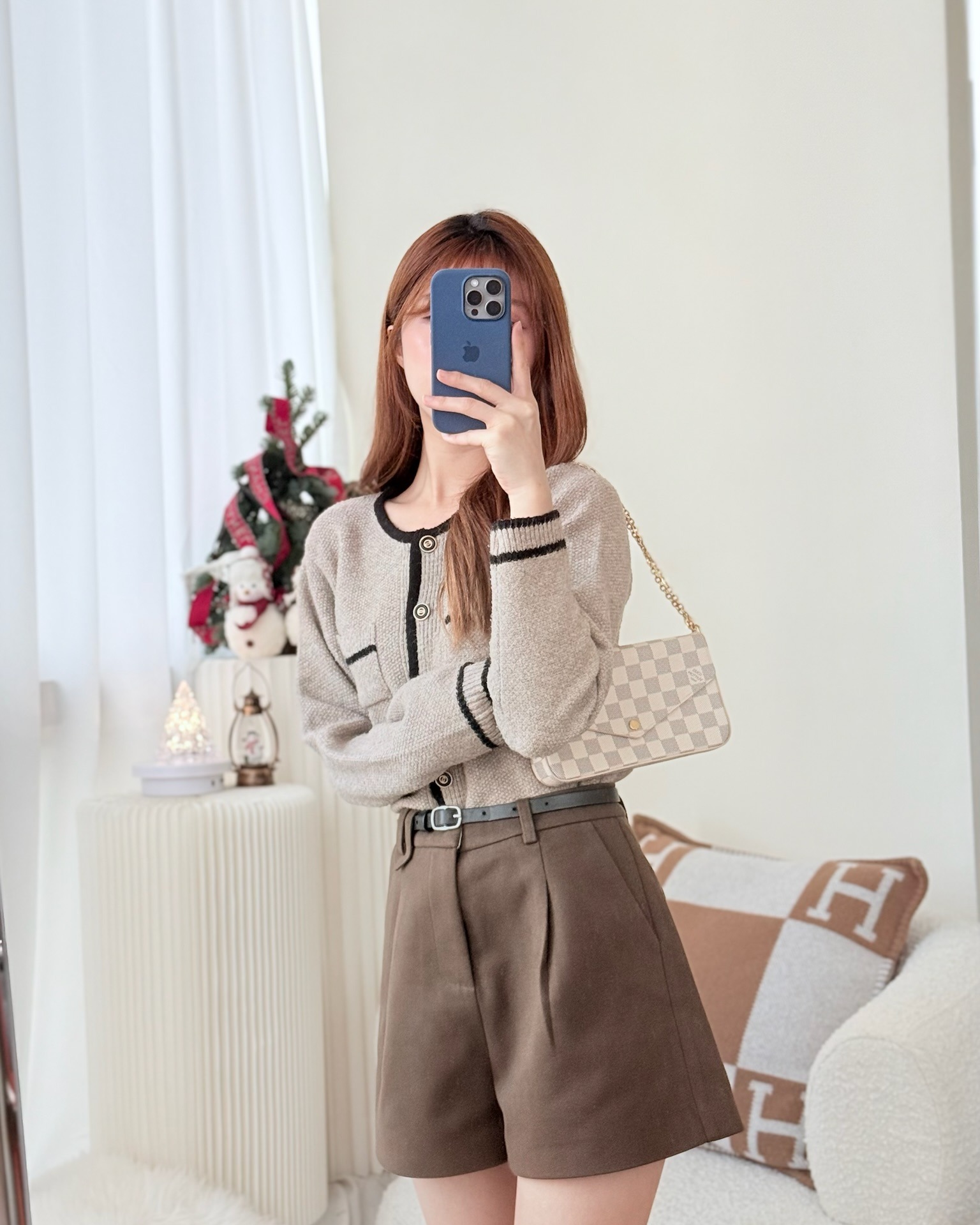 Louis Vuitton Félicie Pochette Damier Azur Canvas