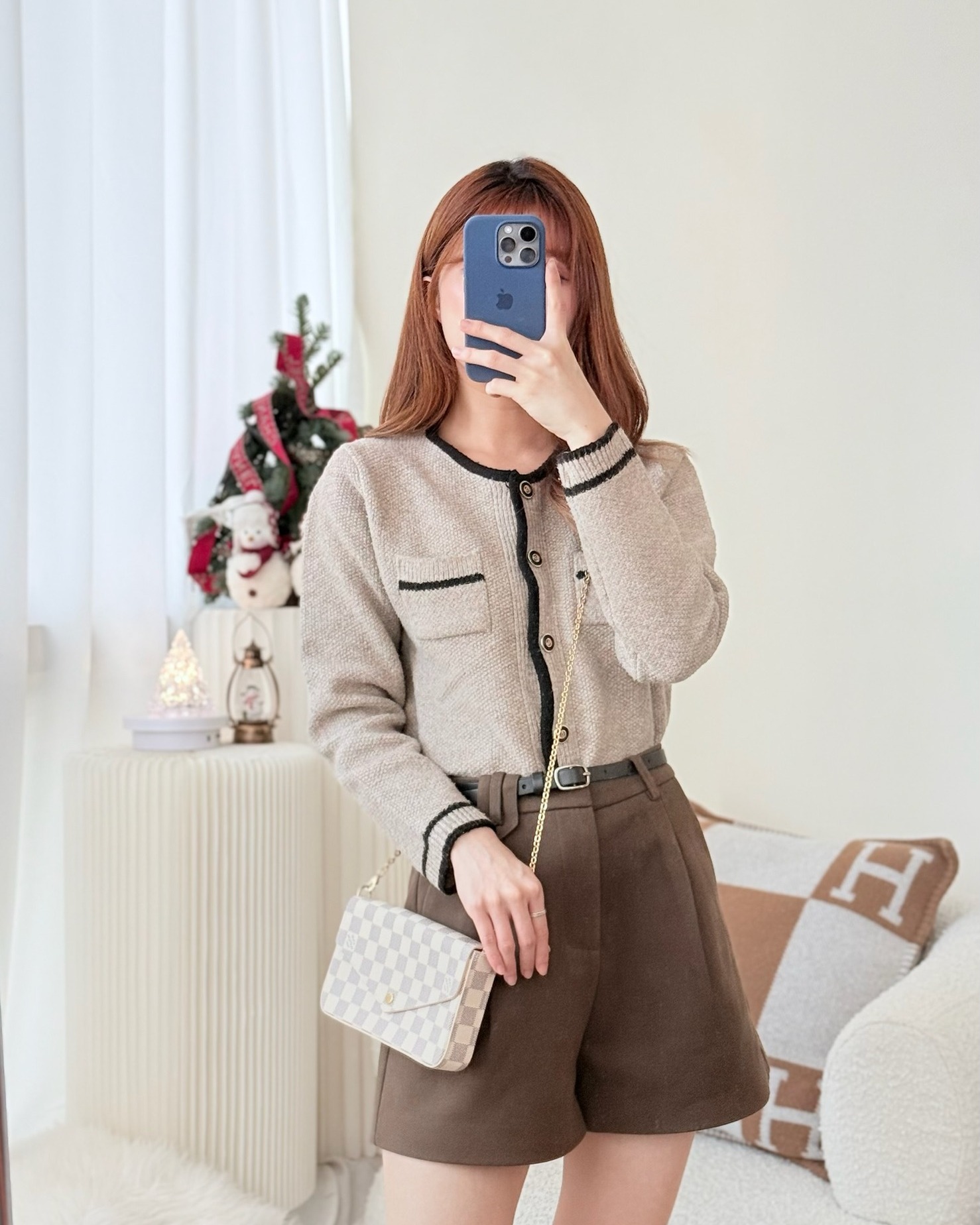 Louis Vuitton Félicie Pochette Damier Azur Canvas