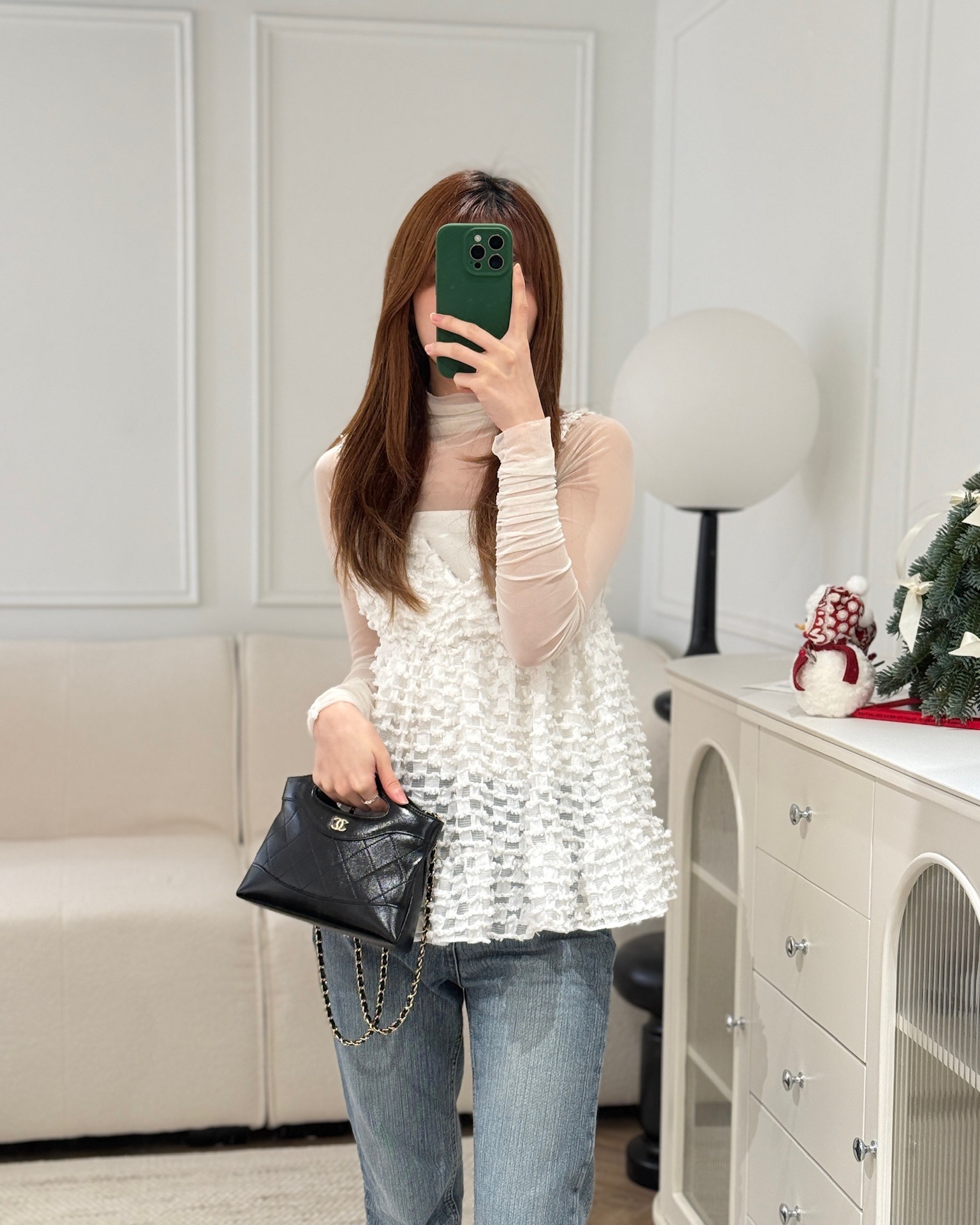 Chanel Nano 31 Black Shiny Calfskin