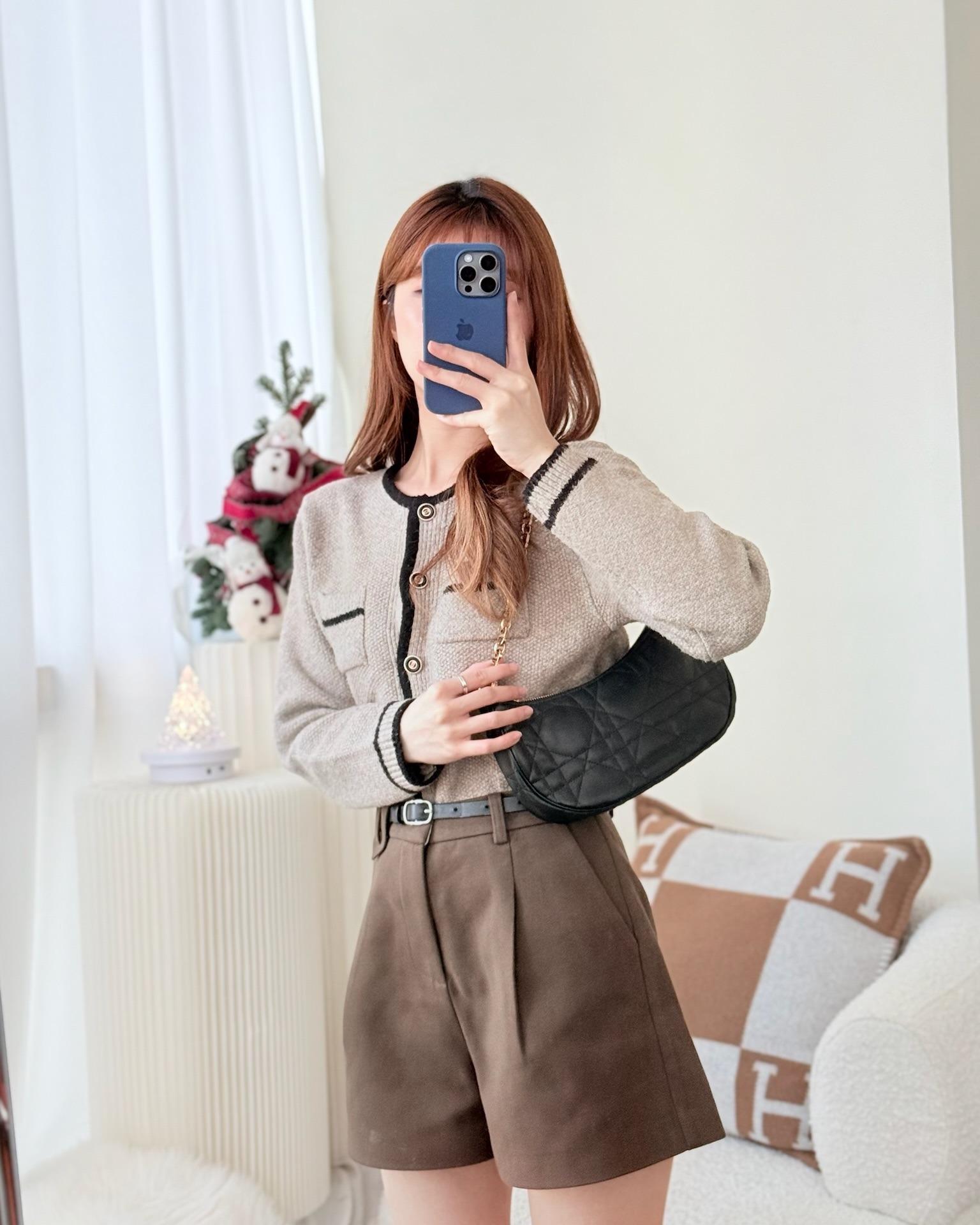 Dior CD Lounge Bag Black Supple Macrocannage Lambskin