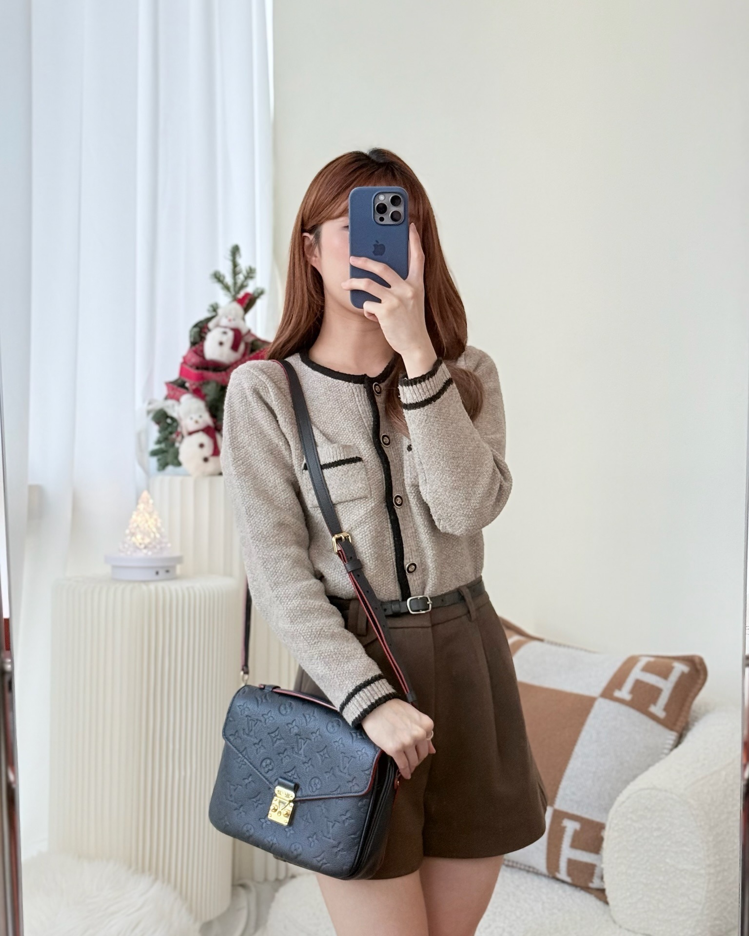 Louis Vuitton Empreinte Pochette Metis Marine Rouge